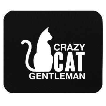 Discover Crazy Cat Gentleman Mouse Pads