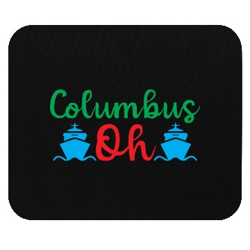 Discover Happy Columbus Day classic Mouse Pads