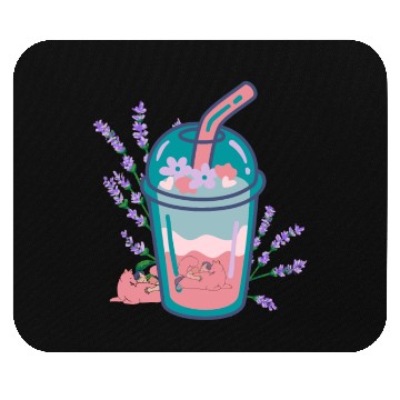 Discover Royal Glass Juice Cup Mouse Pads