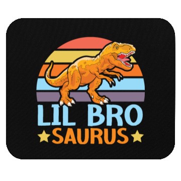 Discover Lil Bro Saurus Best Bro Ever Brotherhood Dinosaur Mouse Pads
