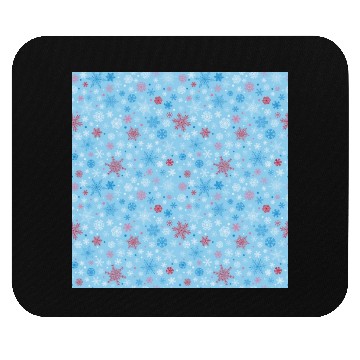 Discover Snowflakes Pattern Colorful Mouse Pads
