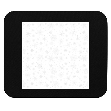 Discover Snowflakes Pattern Grey White Mouse Pads