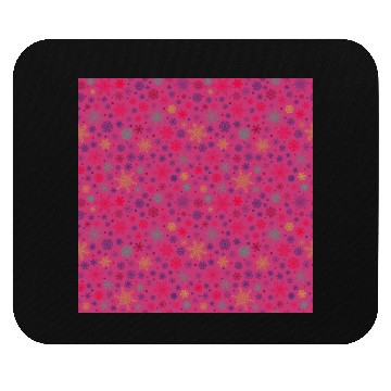 Discover Snowflakes Pattern Colorful Mouse Pads