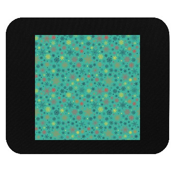 Discover Snowflakes Pattern Colorful Mouse Pads