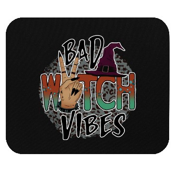 Discover Bad witch vibes Mouse Pads