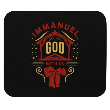 Discover Immanuel God With Us Christmas Holiday Xmas Mouse Pads