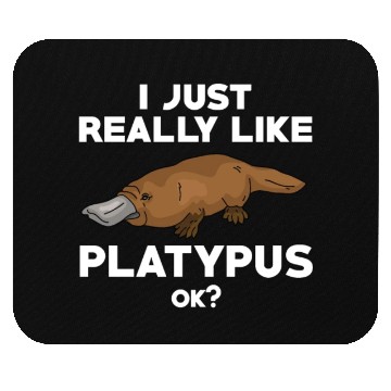 Discover Funny Platypus Lover Mouse Pads