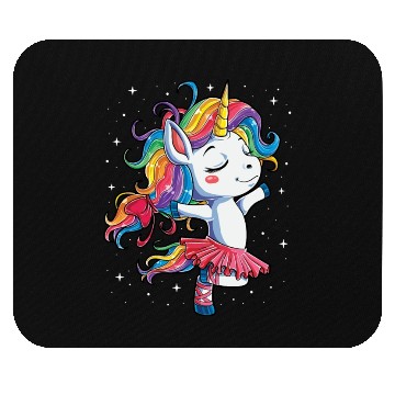 Discover Unicorn Ballet Dancer Mouse Pads