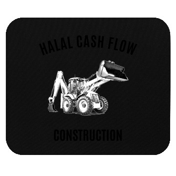 Discover Halal Cash Flow - Construction Edition Black Mouse Pads