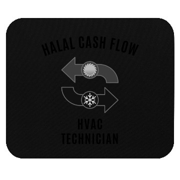 Discover Halal Cash Flow - HVAC Black Mouse Pads
