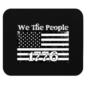 Discover We The People 1776 USA Flag Mouse Pads