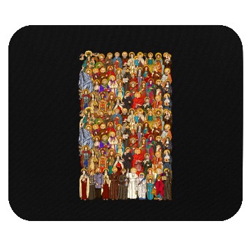 Discover Saints, All saints, Catholic Saints Mouse Pads