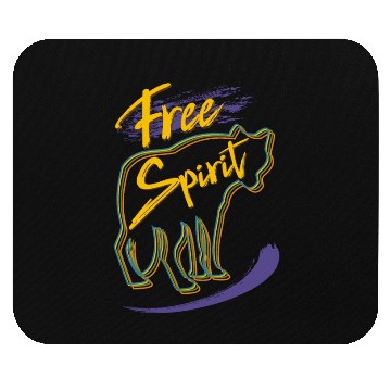 Discover Free Spirit Wolf Design Mouse Pads