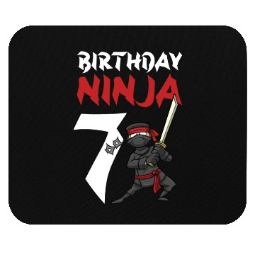 Discover Birthday Party 7 Years Old Japanese Ninja Birthday Mouse Pads