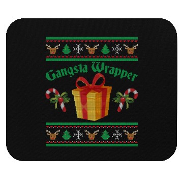 Discover Gangsta Wrapper Christmas Candy Canes Mouse Pads