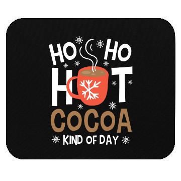 Discover Christmas Funny Ho Ho Hot Cocoa Xmas Holiday Gift Mouse Pads