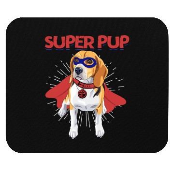 Discover Dog Breed Super Pup Beagle Mouse Pads
