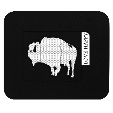 Discover BUFFALO LOVE HAPPY Mouse Pads