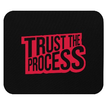 Discover trust the process quote Mouse Pads