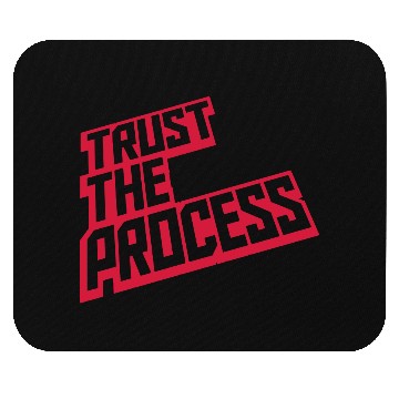 Discover trust the process quote Mouse Pads