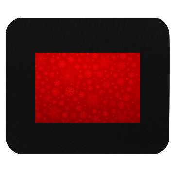 Discover Abstract Red Snowflakes Pattern Mouse Pads