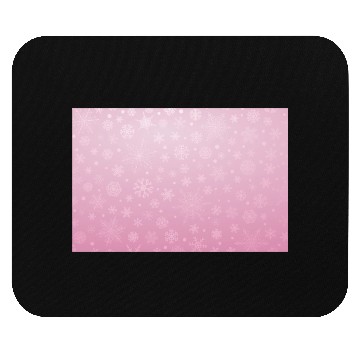 Discover Abstract Pink Snowflakes Pattern Mouse Pads