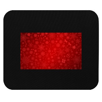 Discover Abstract Red Christmas Winter Pattern Mouse Pads