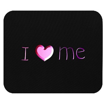 Discover i love me lettering pink Mouse Pads