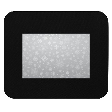 Discover Abstract Grey Snowflakes Pattern Mouse Pads