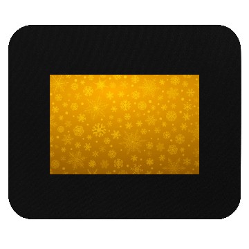 Discover Abstract Yellow Snowflakes Pattern Mouse Pads