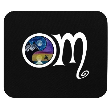 Discover OM Ying Yang Mouse Pads