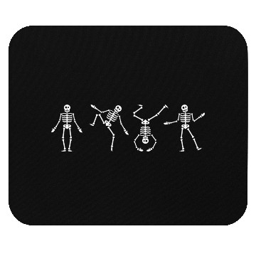 Discover Dancing Skeleton Halloween Mouse Pads