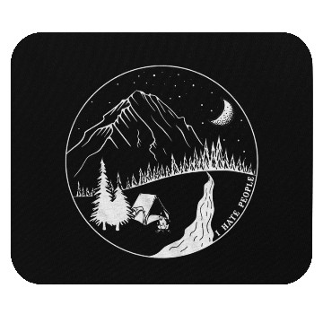 Discover I Hate People Camping Mouse Pads