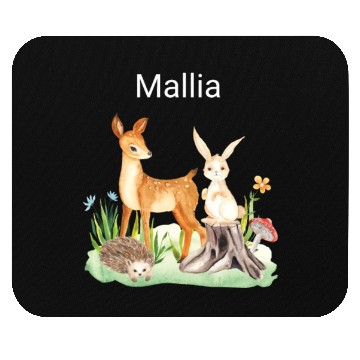 Discover Animal deer rabbit hedgehog Mallia Mouse Pads