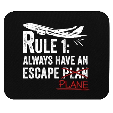 Discover Airline Pilot Aviation Pun For a Corporate Pilot Mouse Pads