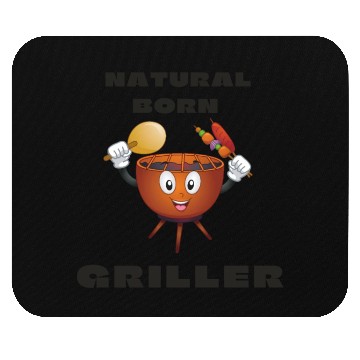 Discover Natural Born Griller Mouse Pads