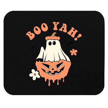 Discover Halloween Trick Or Treat Spooky Season Boo Yah Mouse Pads