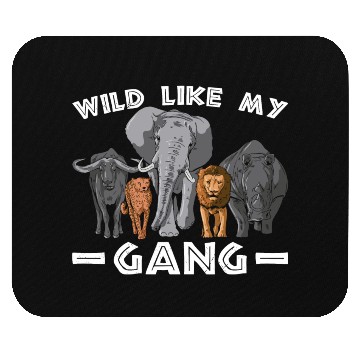 Discover Bold As A Lion Gang Animal Wild Animals Lifestyle Mouse Pads