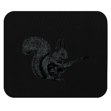 Discover Squirrel Playing Guitar Mouse Pads