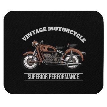 Discover Vintage Motorcycle Superior Performance Mouse Pads