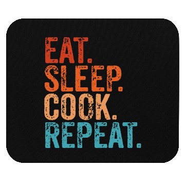 Discover Eat Sleep Cook Repeat Cooking Chef Culinary Lunch Mouse Pads