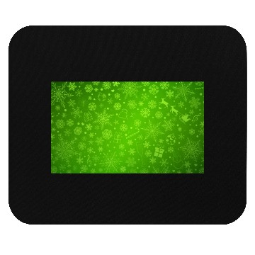 Discover Abstract Green Christmas Winter Pattern Mouse Pads
