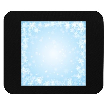 Discover Pretty Blue Snowflakes Pattern Mouse Pads