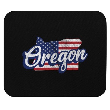 Discover US Flag Oregon Map Design for proud Oregonians Mouse Pads