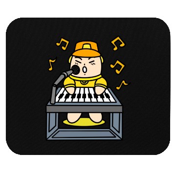 Discover Boy singing with electric piano Mouse Pads
