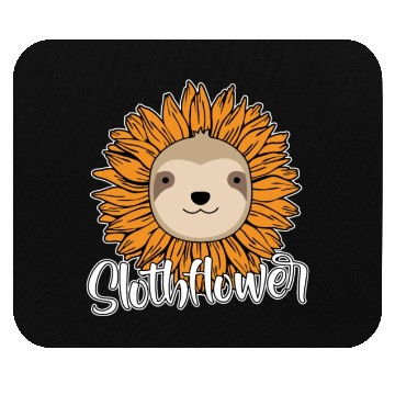 Discover Sloth Flower Mouse Pads