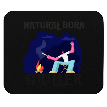 Discover Natural Born Griller Mouse Pads