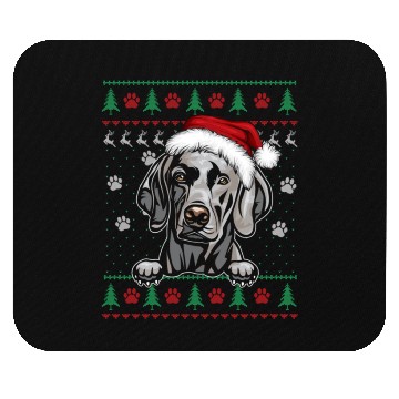 Discover Weimaraner Christmas Ugly Sweater Funny Dog Lover Mouse Pads