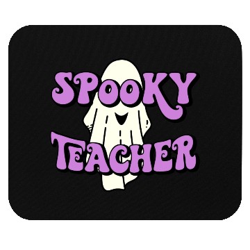 Discover Spooky Teacher Halloween Ghost Mouse Pads