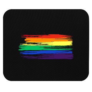 Discover LGBTQ Flag Rainbow Statement Gay Pride CSD Mouse Pads